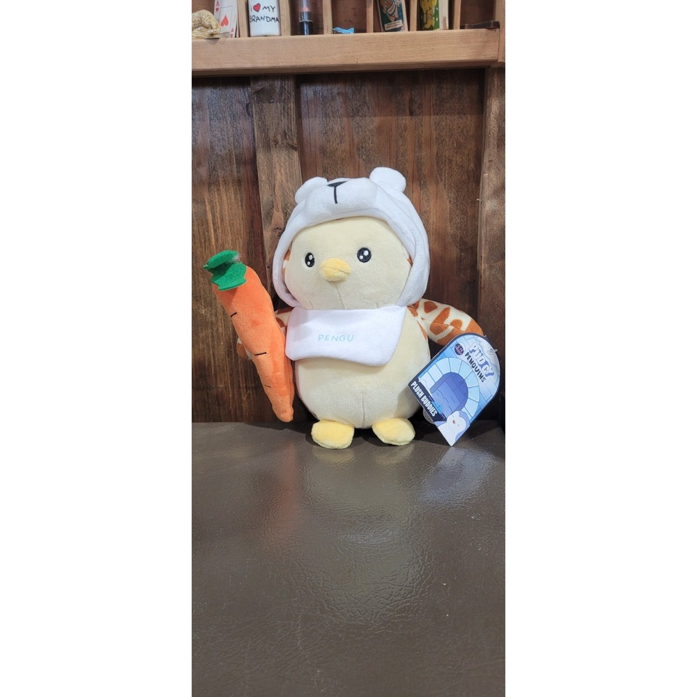 Pudgy Penguins 8" Plush Buddies Giraffe Penguin With Carrot